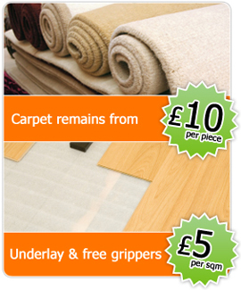 Carpet remains and underlay deals